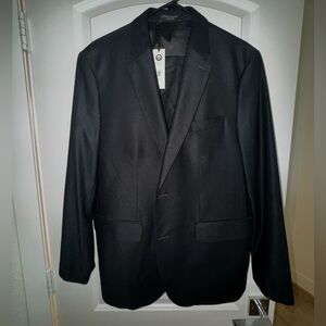 New Banana Republic black suit jacket w pant